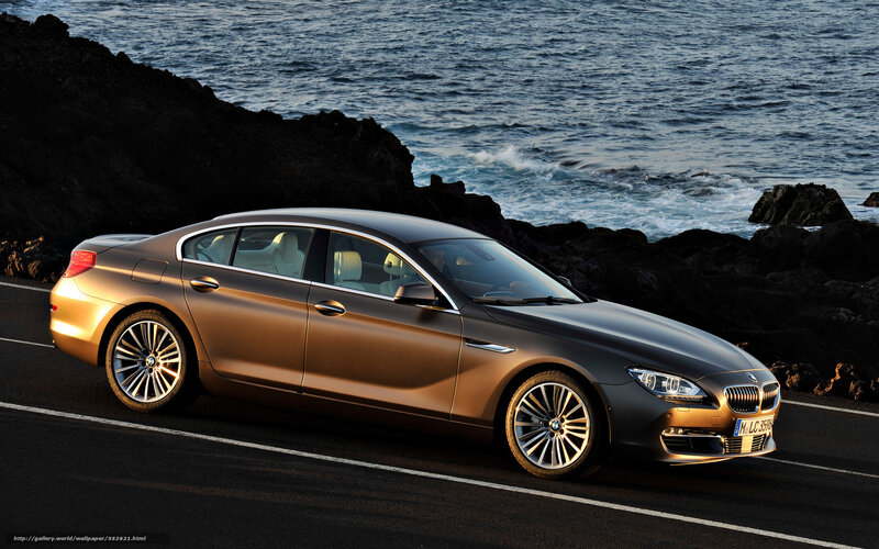 BMW 6 Series by the sea