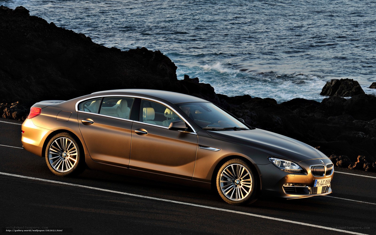 BMW 6 Series by the sea