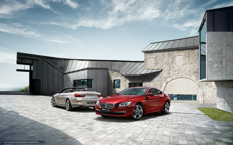 BMW 6 Series cars at modern estate