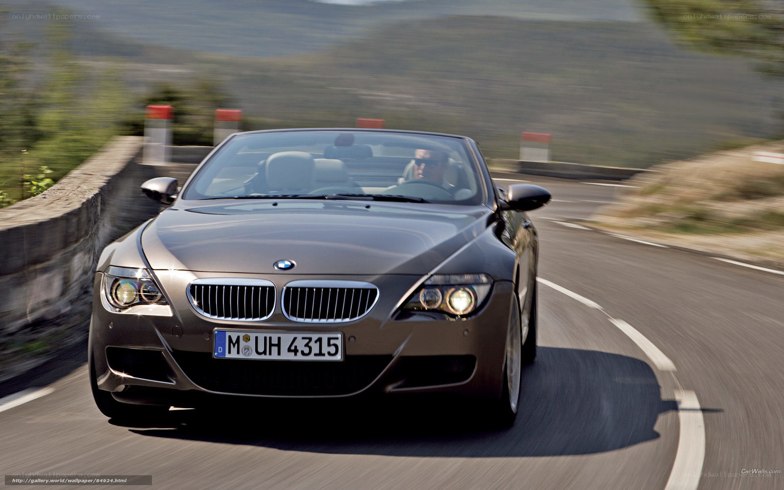 BMW 6 Series convertible on road