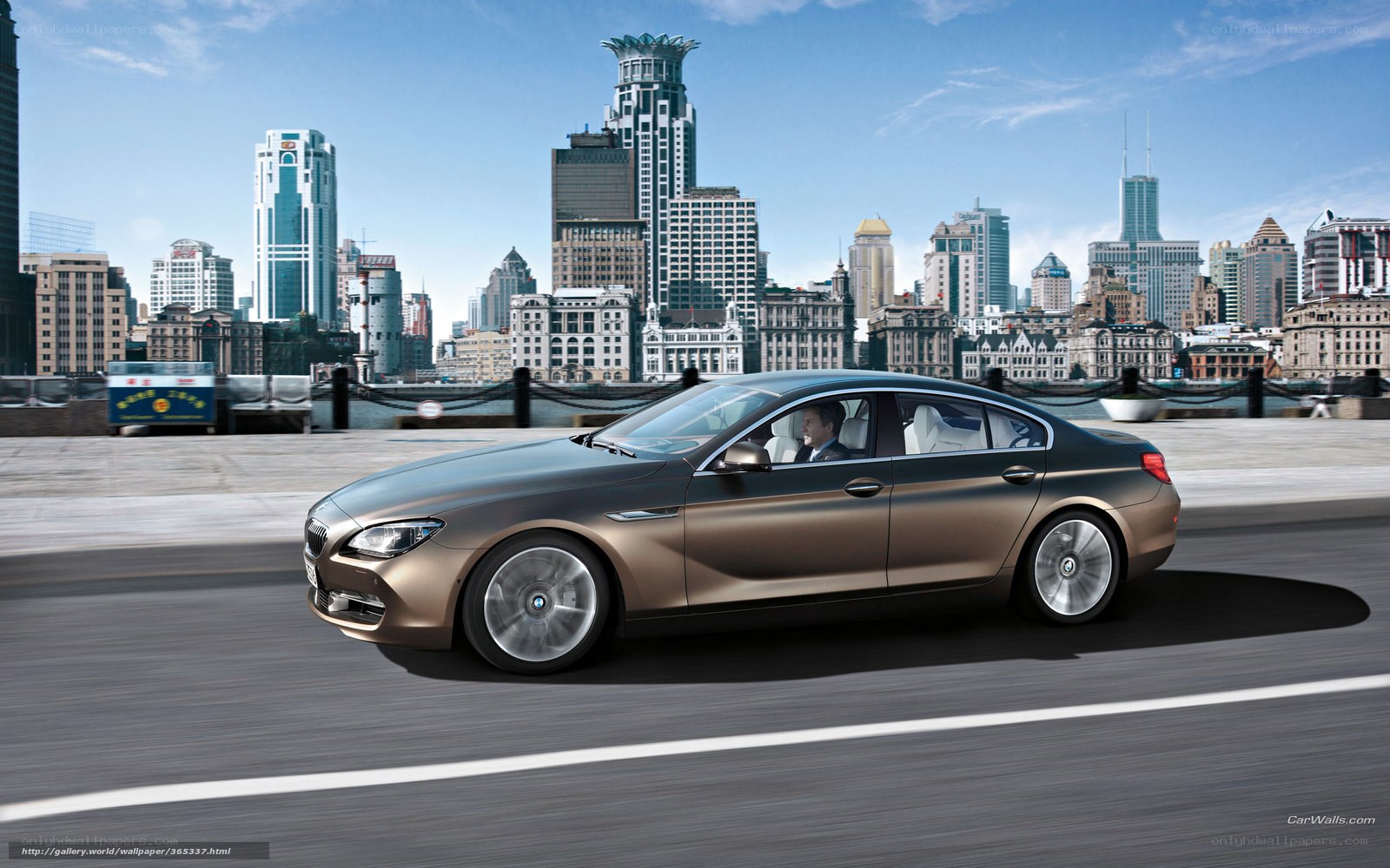 BMW 6 Series driving in city