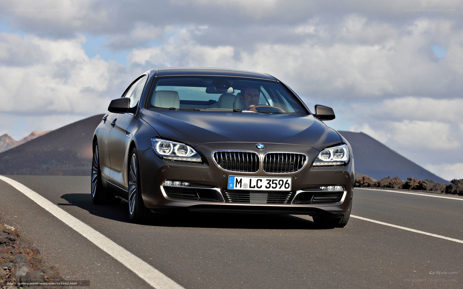 BMW 6 Series on a mountain road