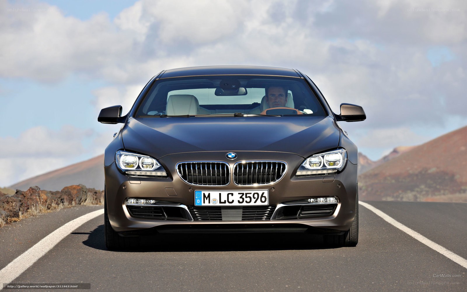 BMW 6 Series on a scenic road