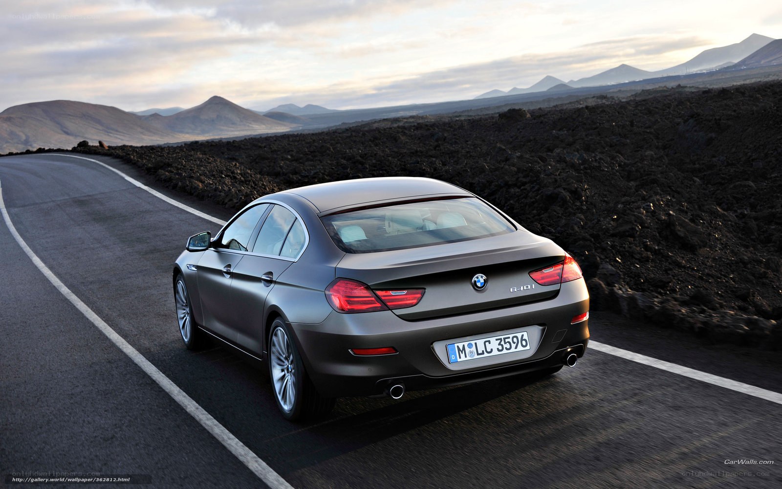 BMW 6-Series on a winding road