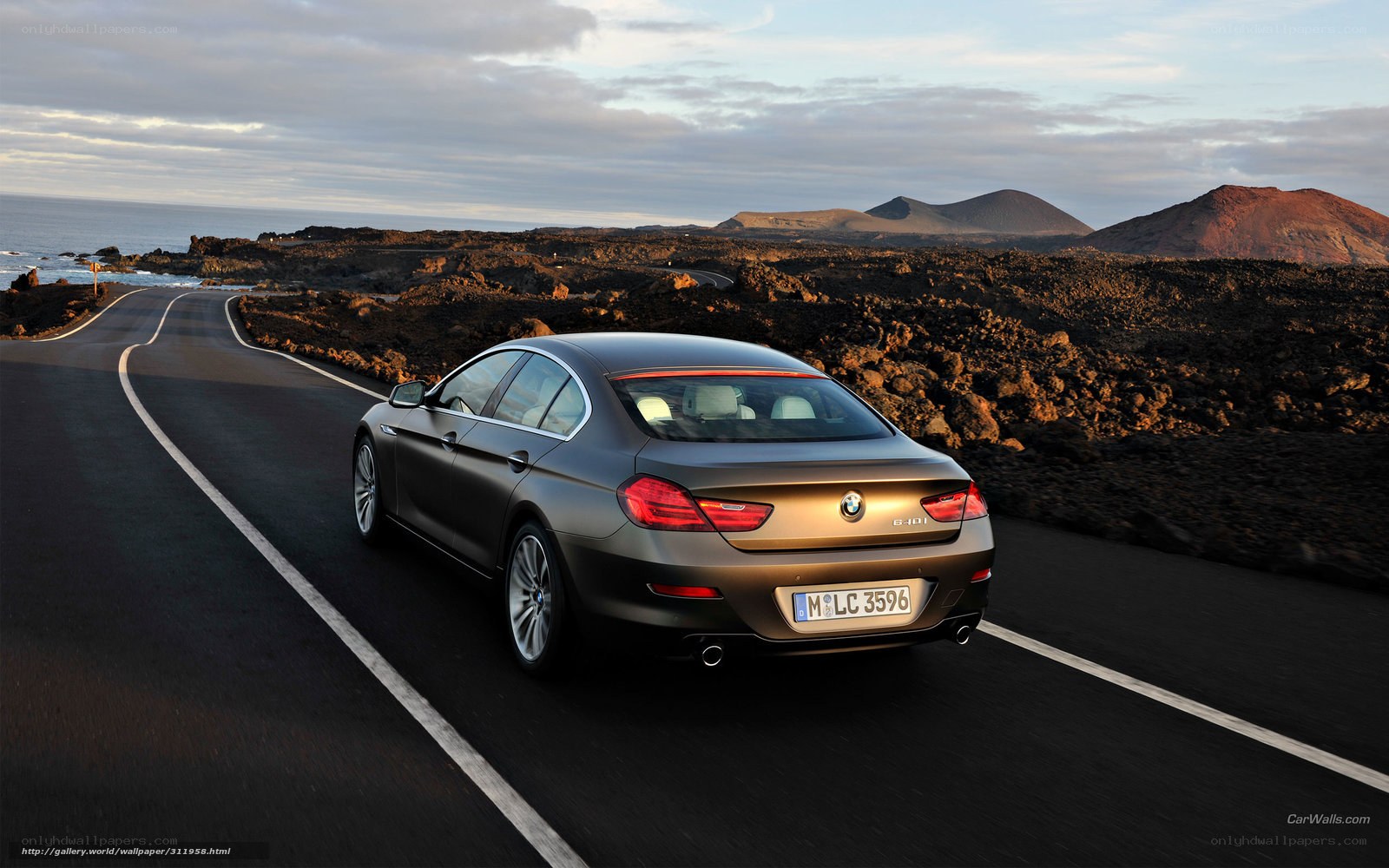 BMW 6 Series on coastal road