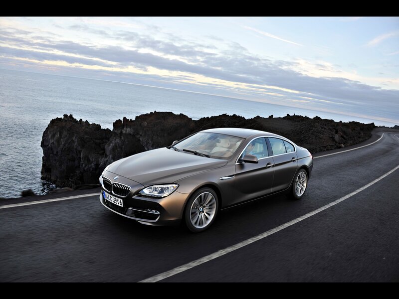 BMW 6 Series on coastal road