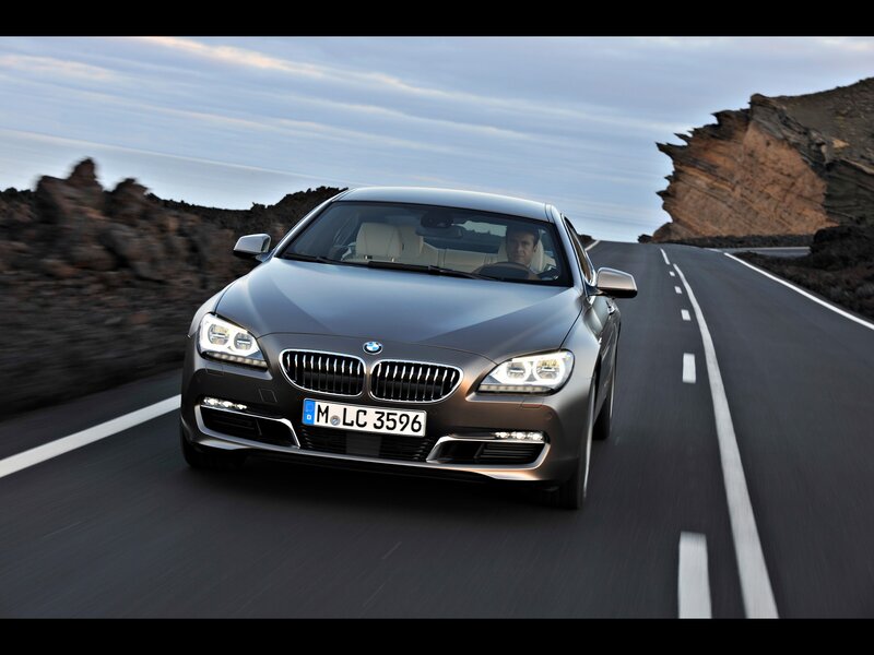 BMW 6 Series on coastal road