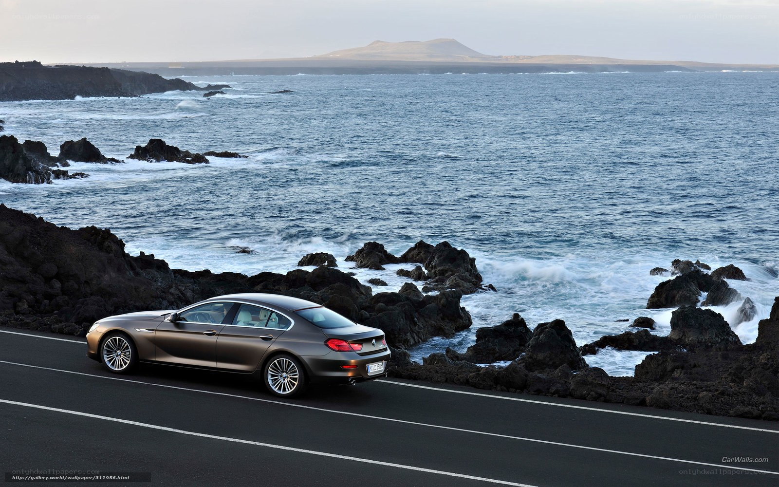 BMW 6 Series on coastal road