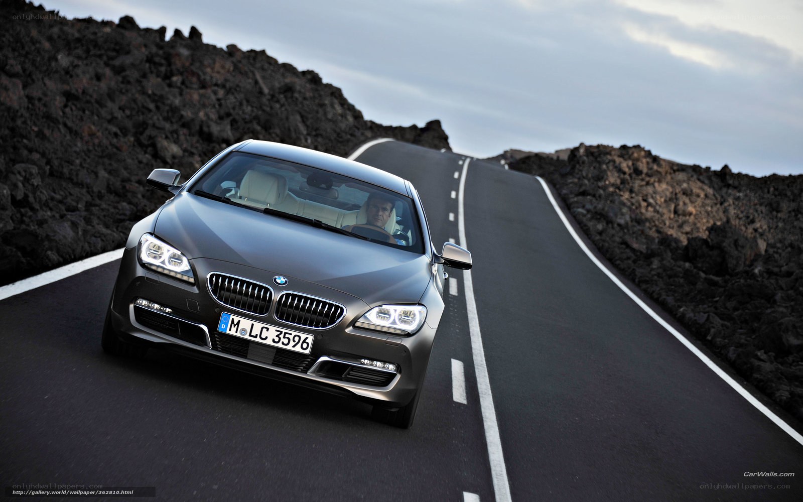BMW 6 Series on winding road
