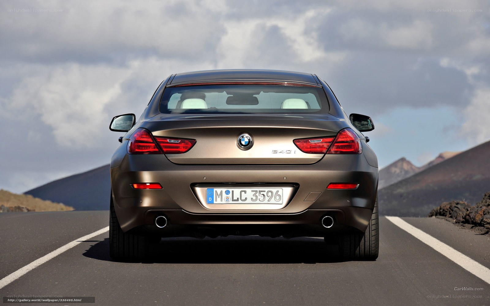 BMW 640i on a mountain road