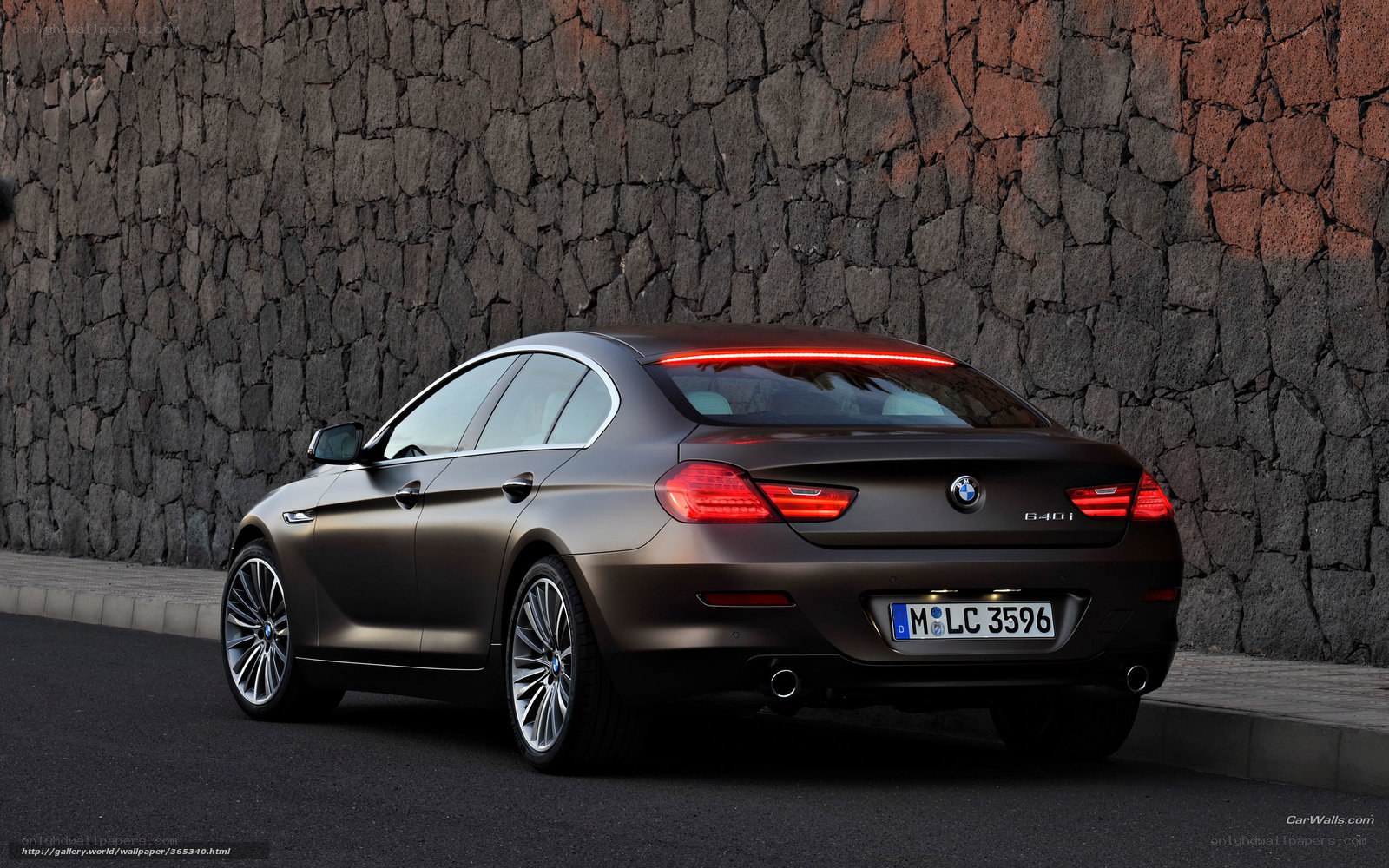 BMW 640i sedan rear view