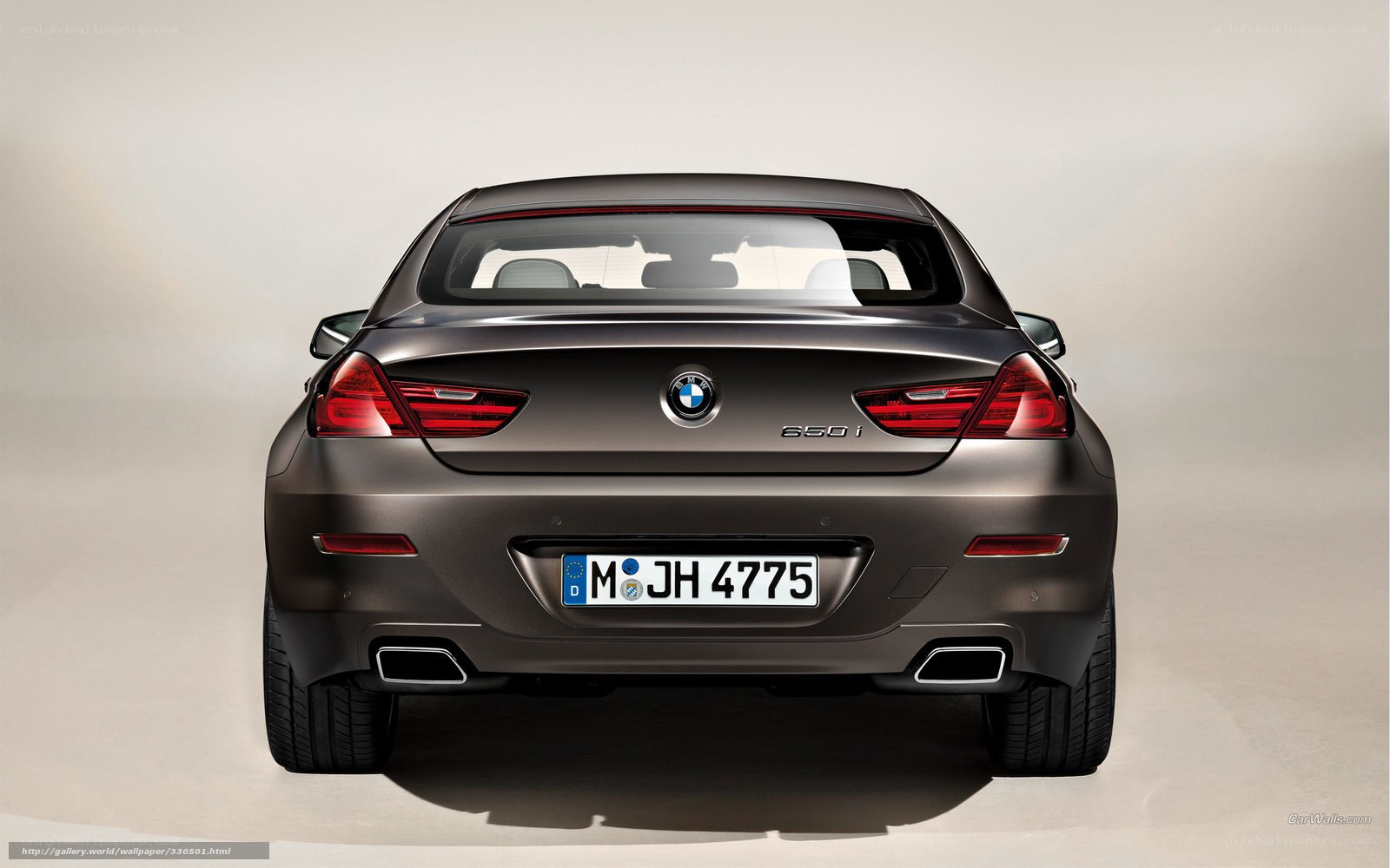 BMW 650i rear view