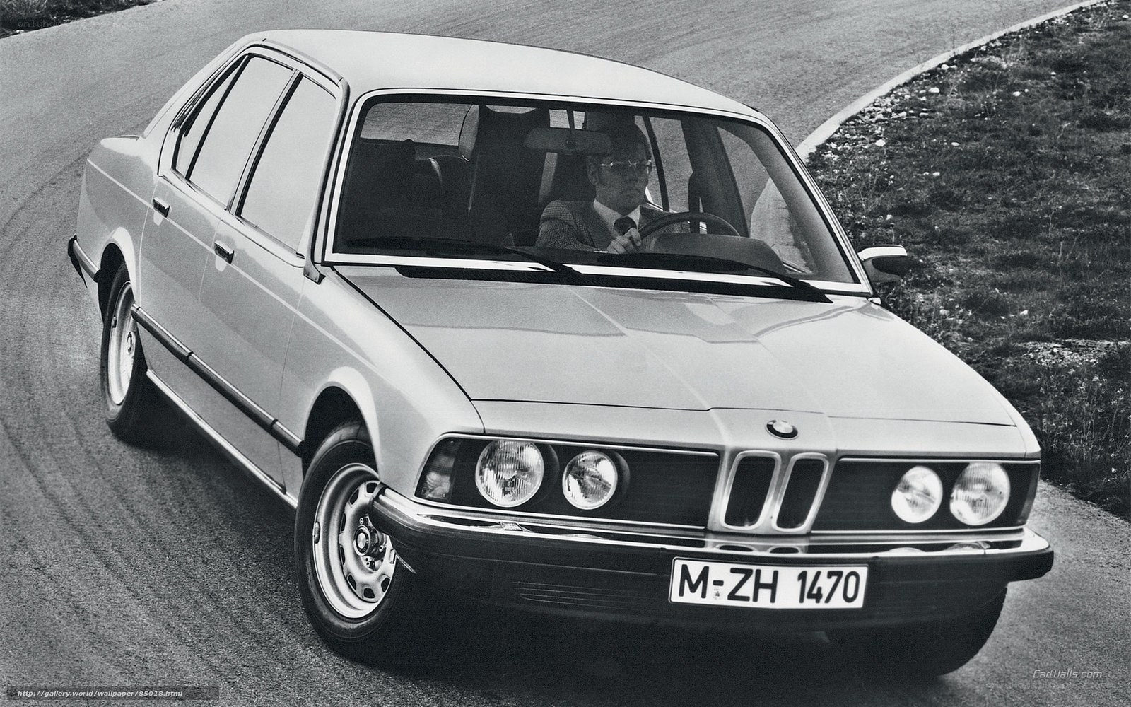 BMW 7 Series on a winding road