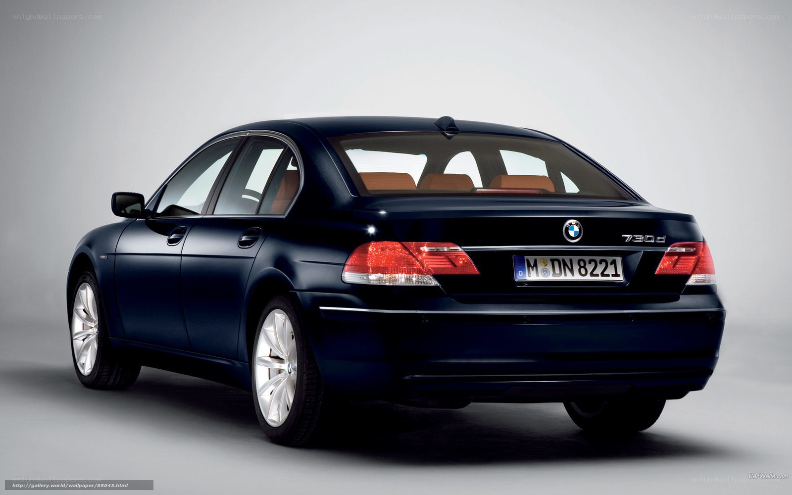 BMW 730d sedan rear view