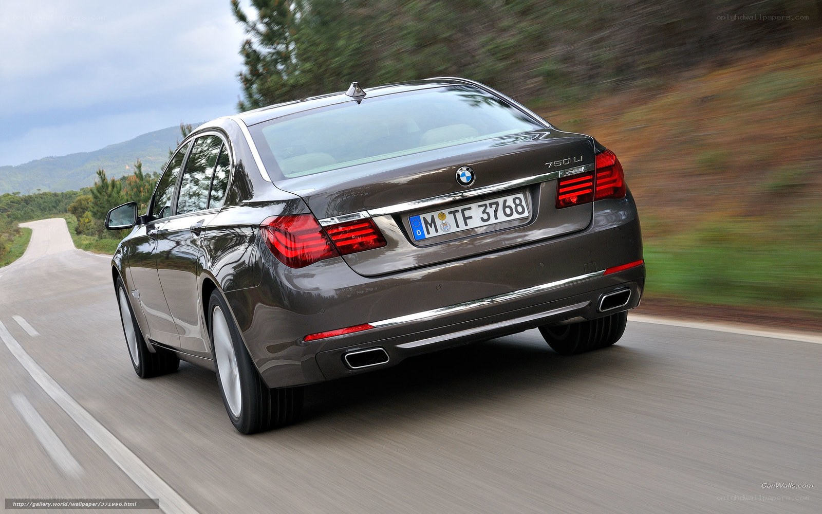 BMW 750Li in motion