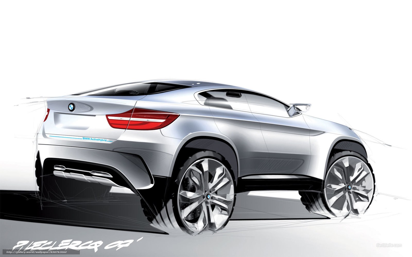 BMW ActiveHybrid 6 Concept sketch