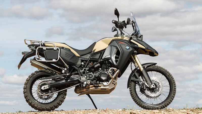 BMW Adventure Motorcycle — Black, Outdoor