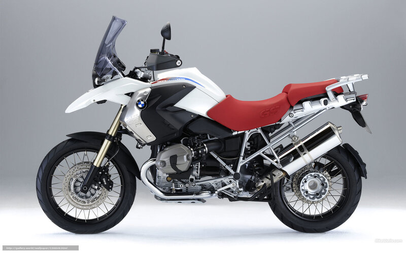 BMW Adventure Motorcycle — White