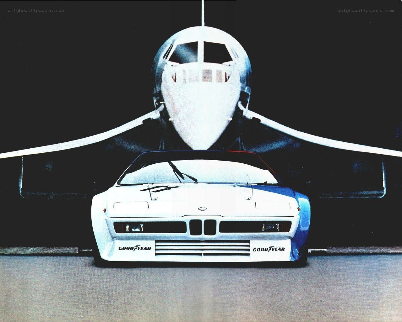 BMW and Concorde aircraft