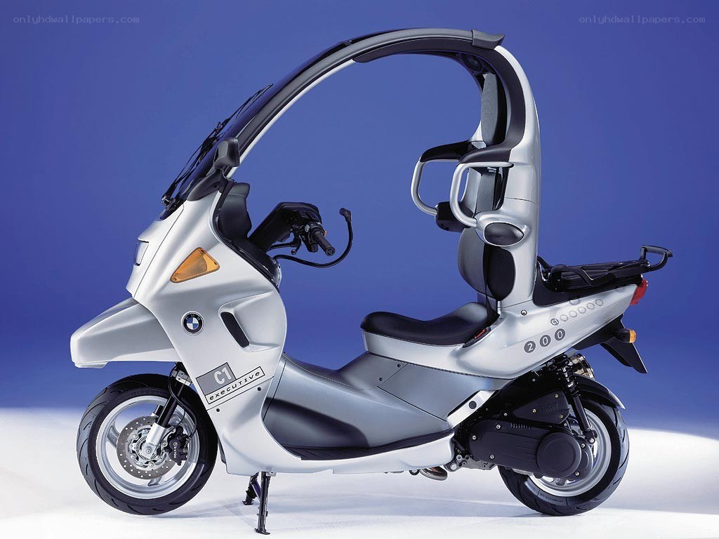 BMW C1 scooter with canopy