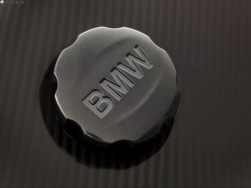 BMW cap on carbon fiber