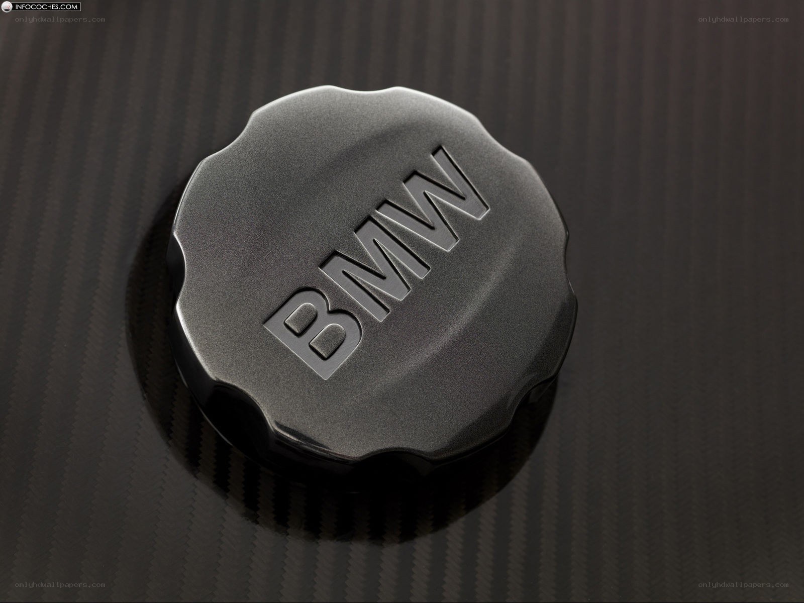 BMW cap on carbon fiber