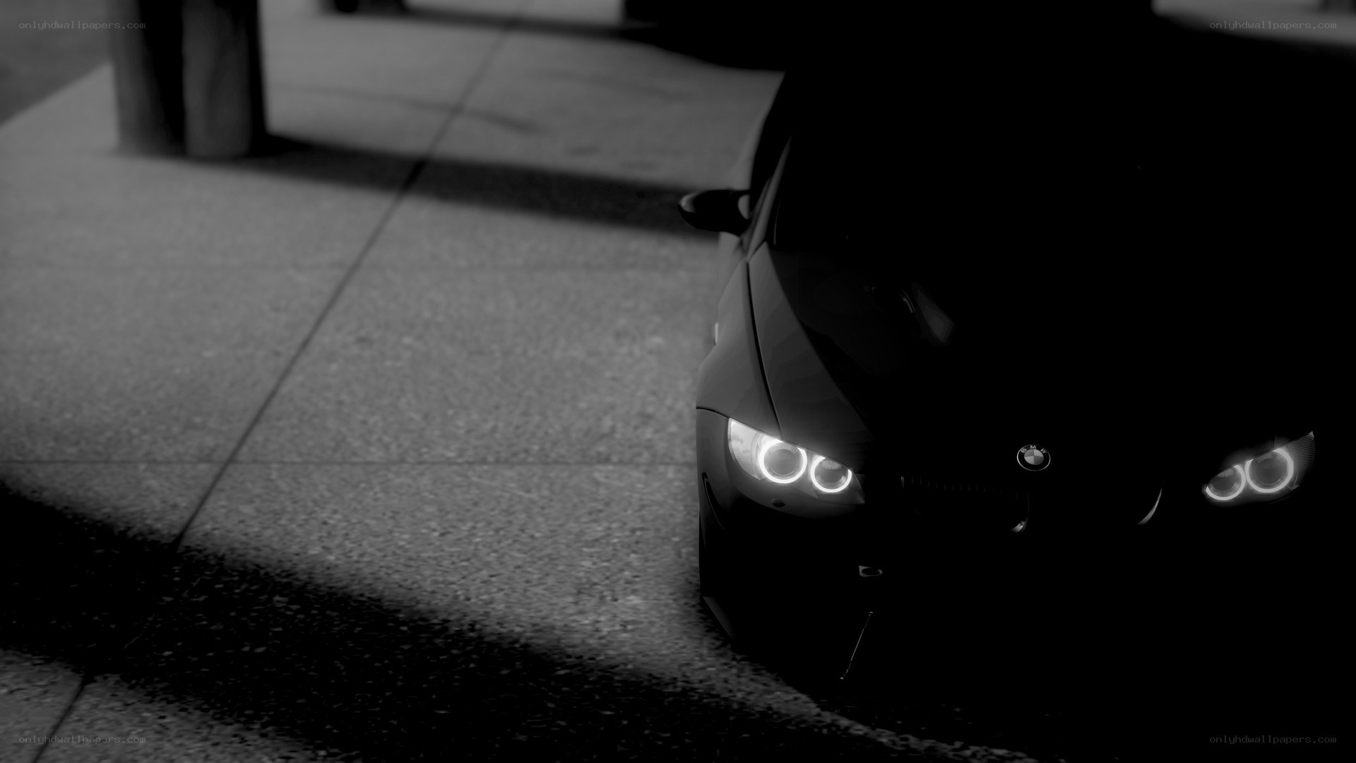 BMW car at night