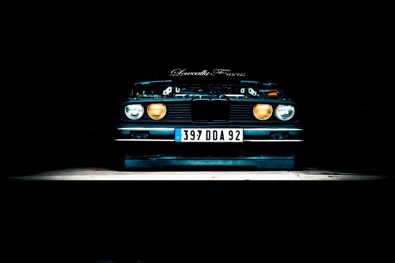 BMW car front view