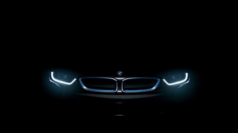 BMW Car Front View — Black, Dramatic