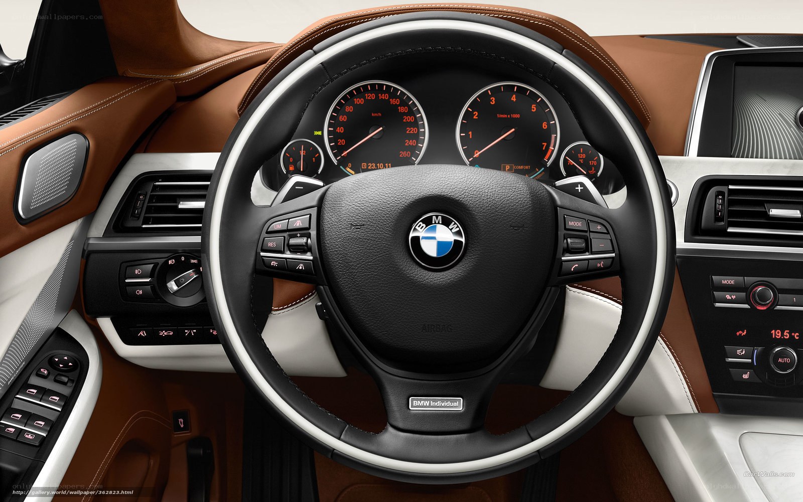 BMW car interior dashboard