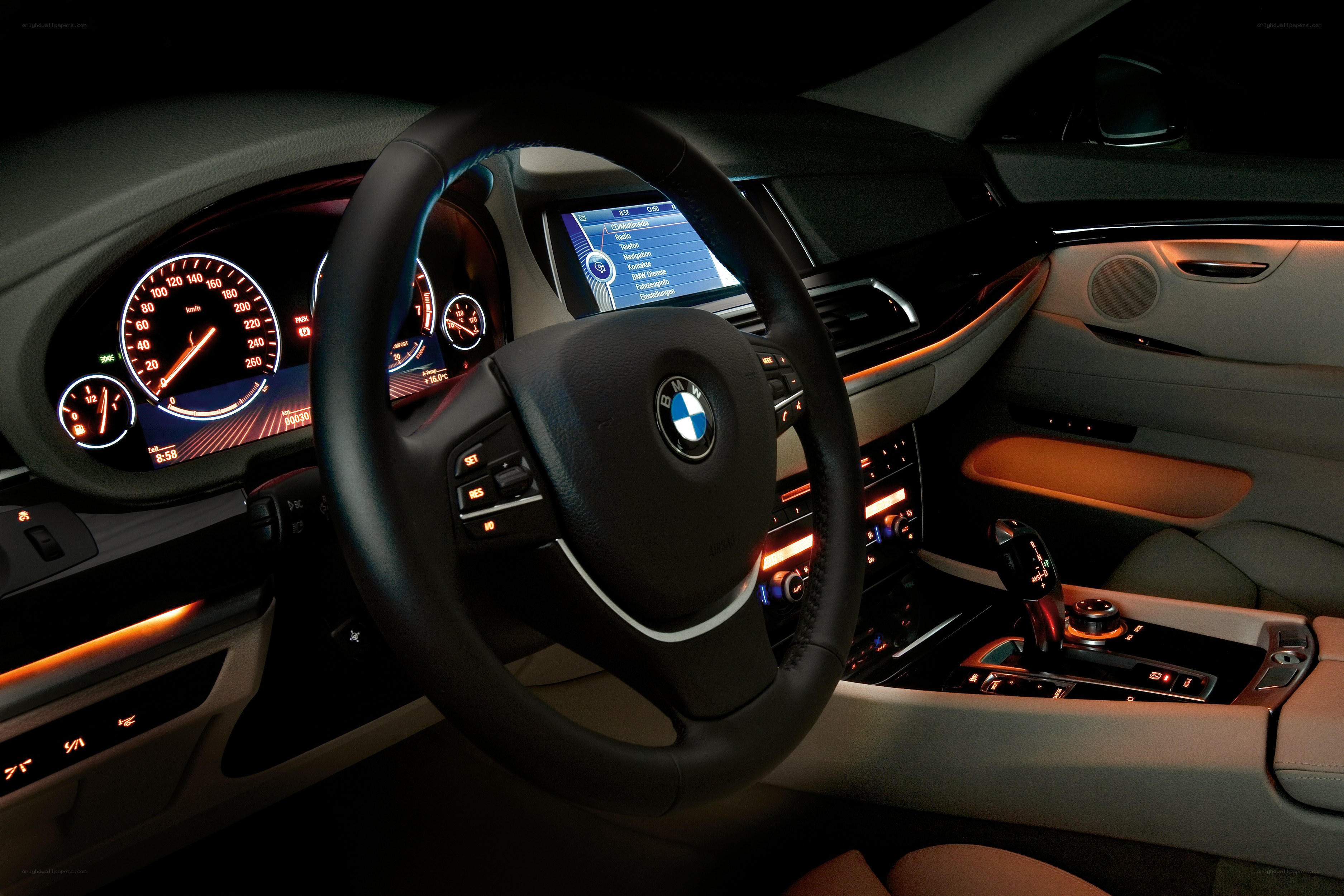 BMW car interior dashboard