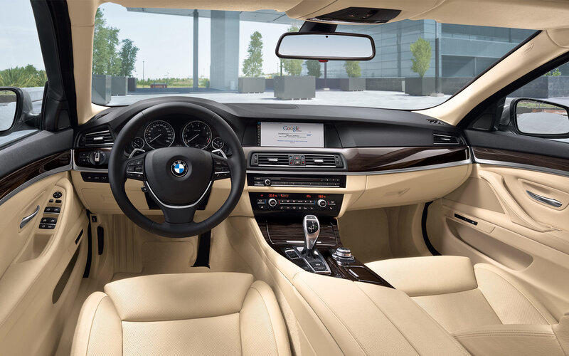 BMW car interior dashboard