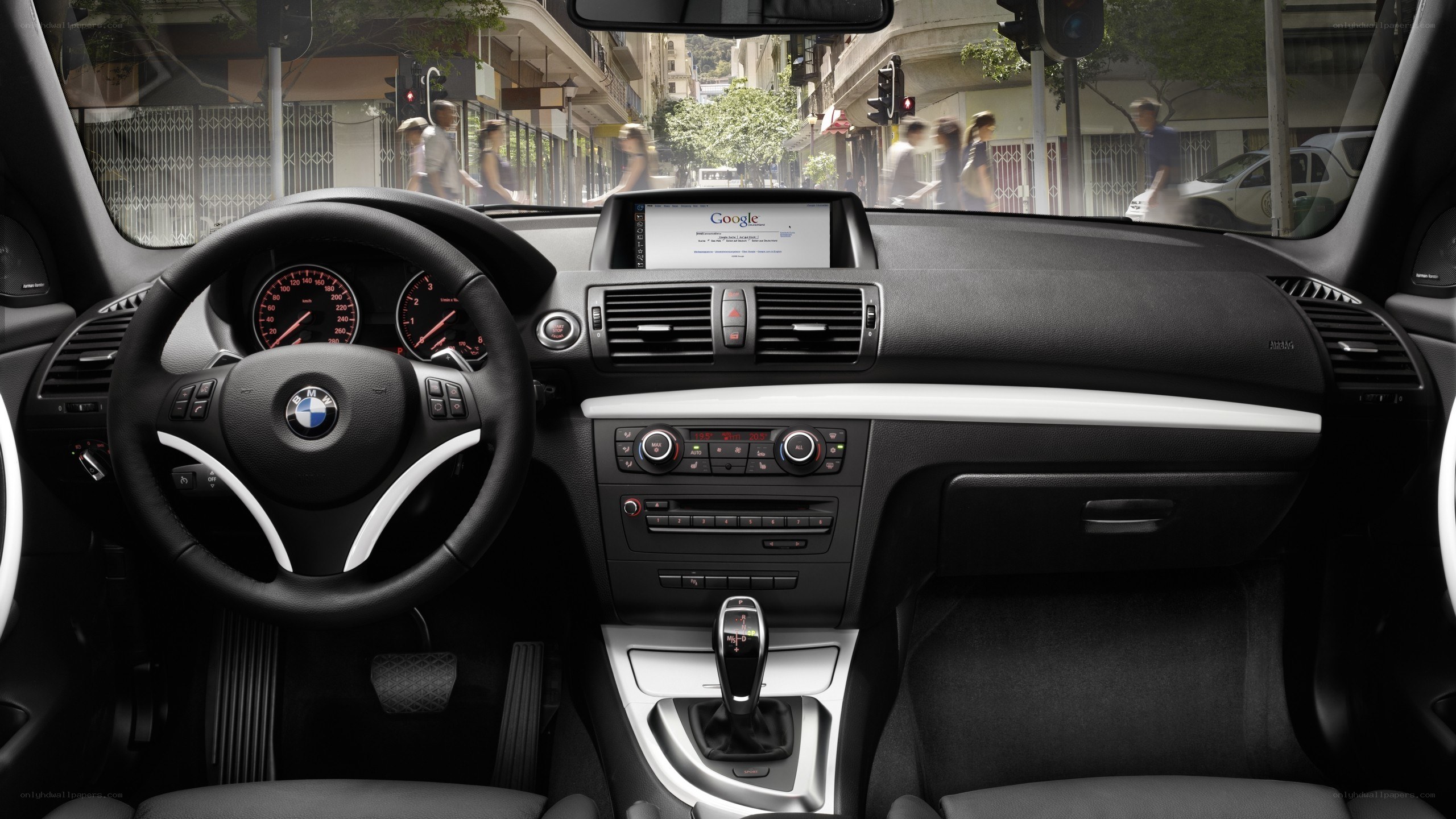 BMW car interior dashboard