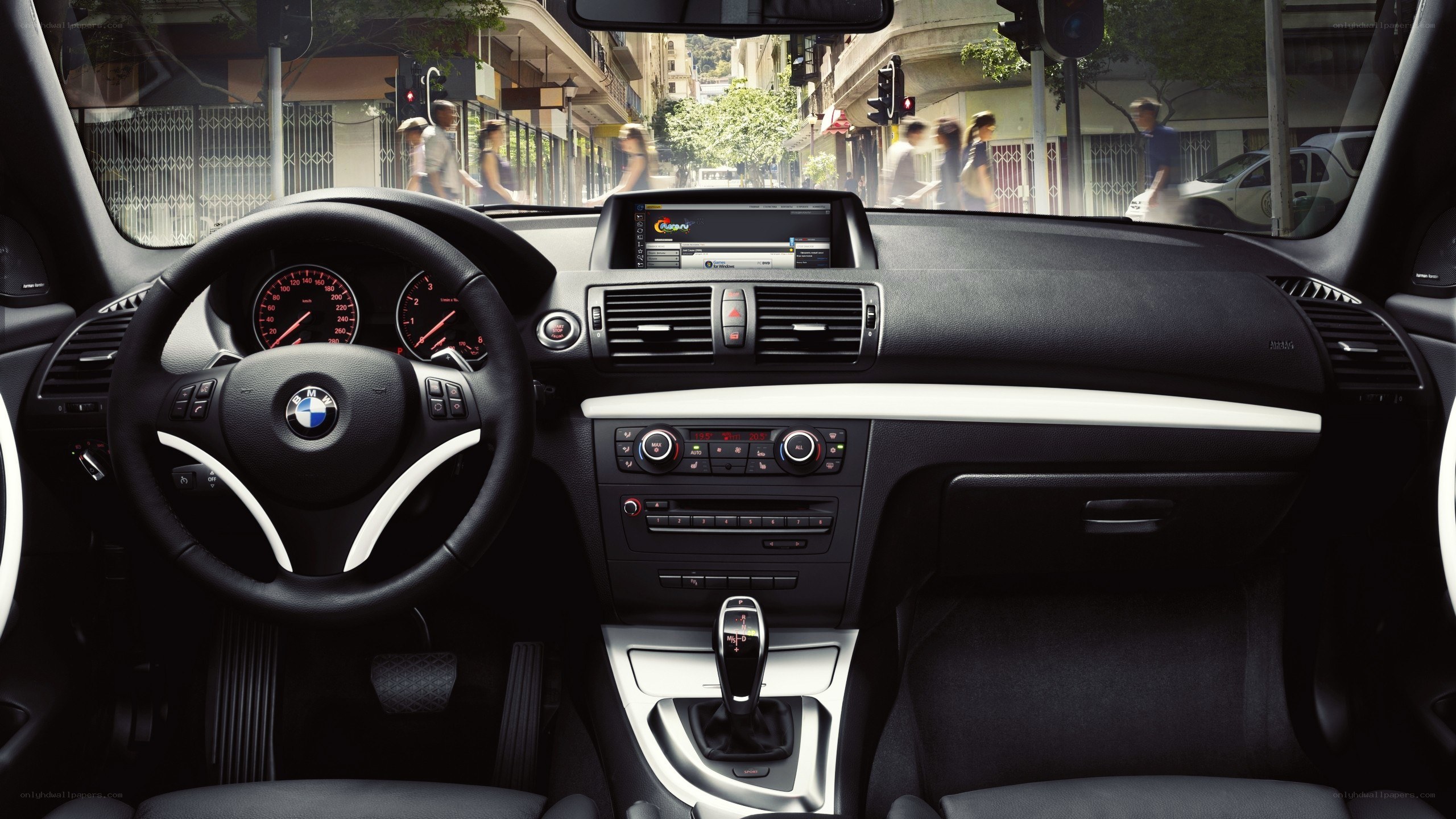 BMW car interior dashboard