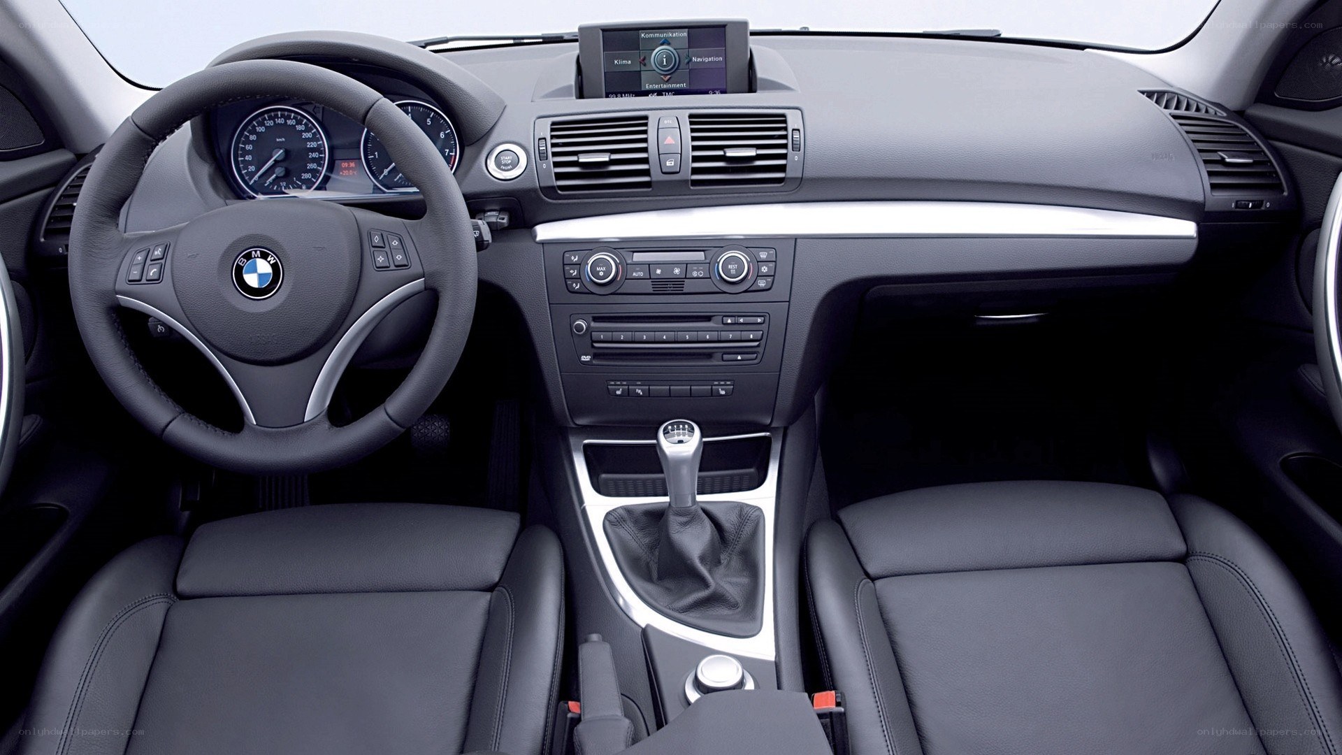 BMW car interior dashboard