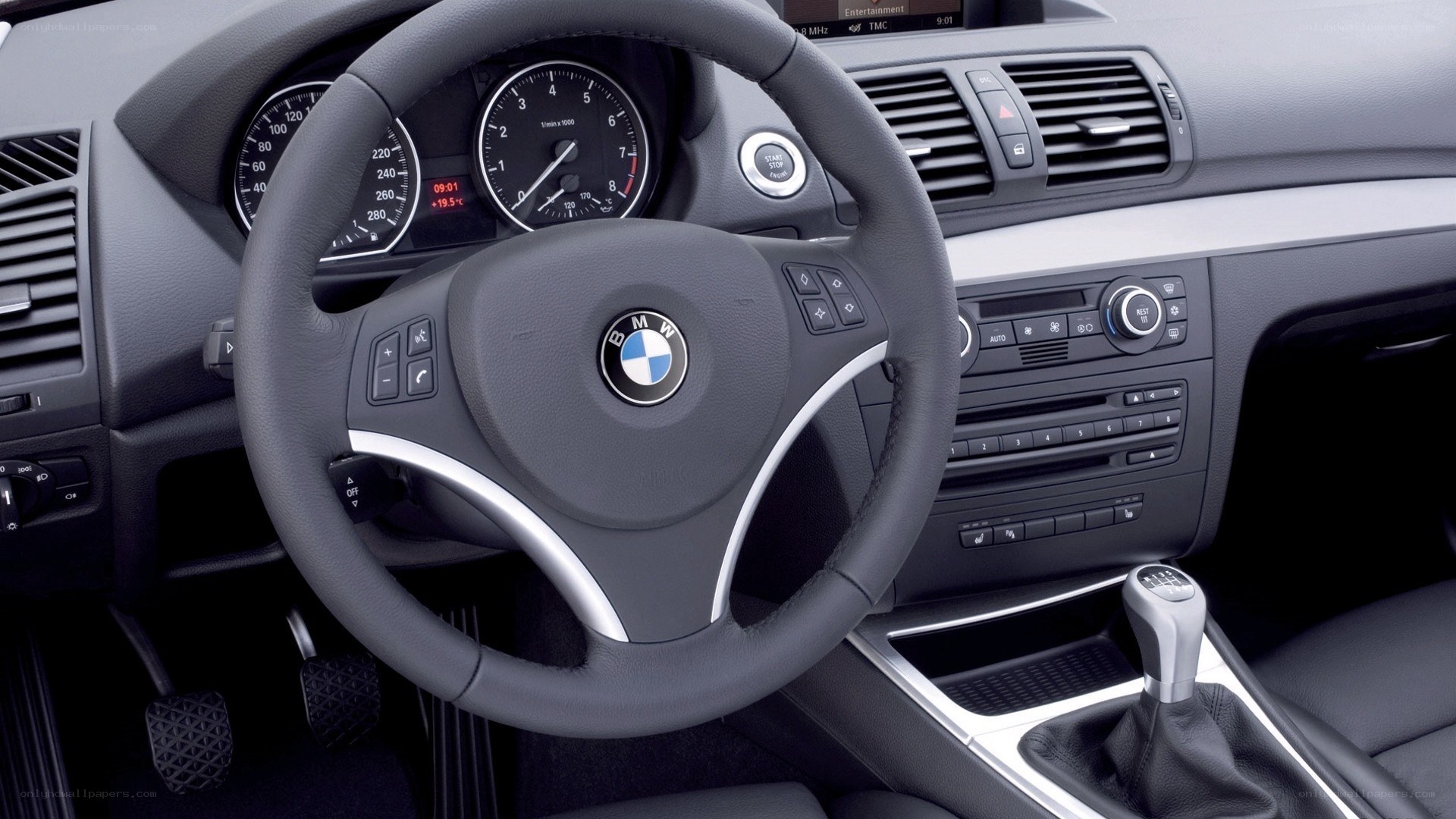 BMW car interior dashboard