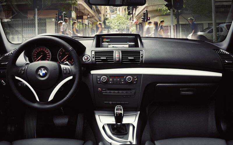 BMW car interior dashboard
