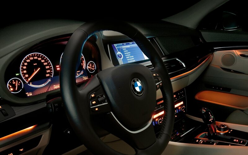 BMW car interior dashboard