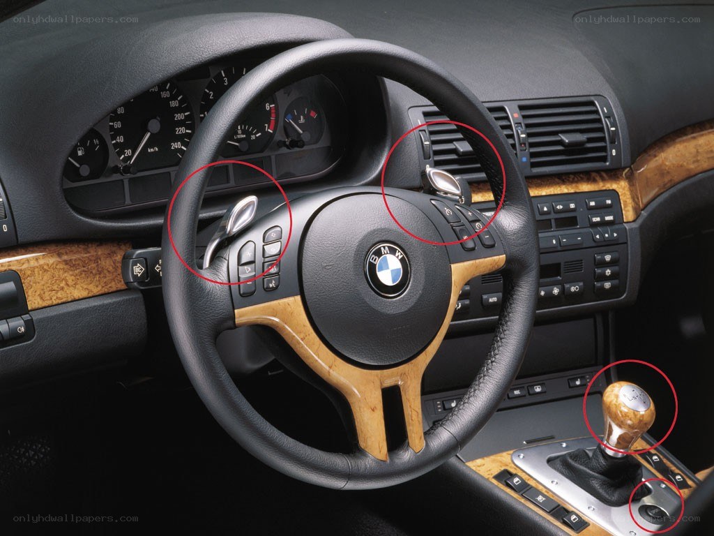 BMW car interior dashboard