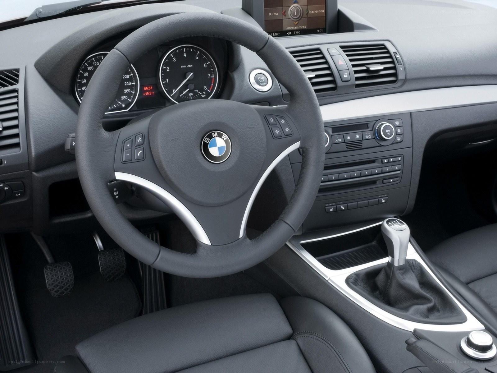 BMW car interior dashboard