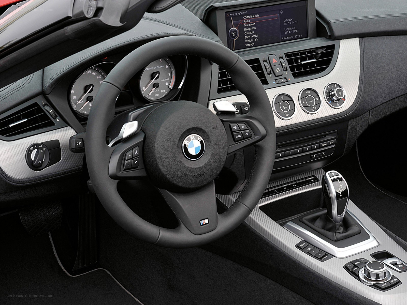 BMW car interior dashboard