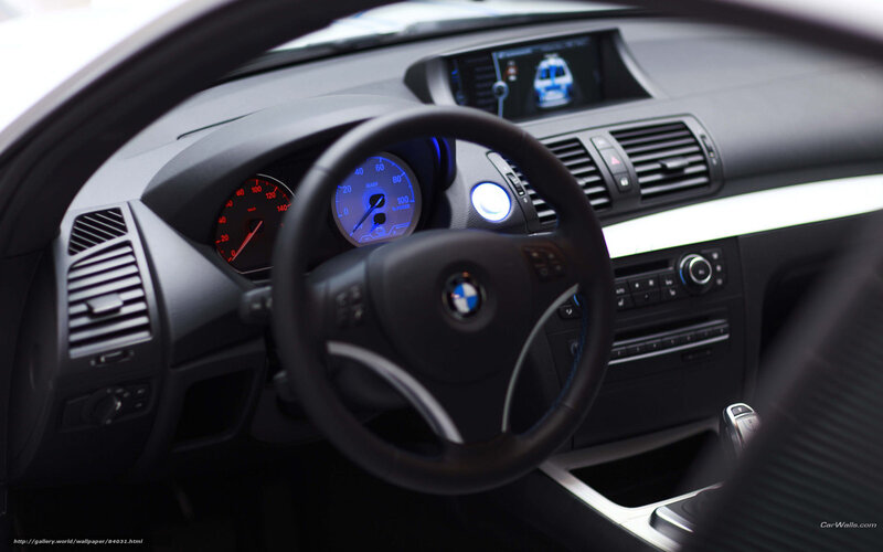 BMW car interior dashboard