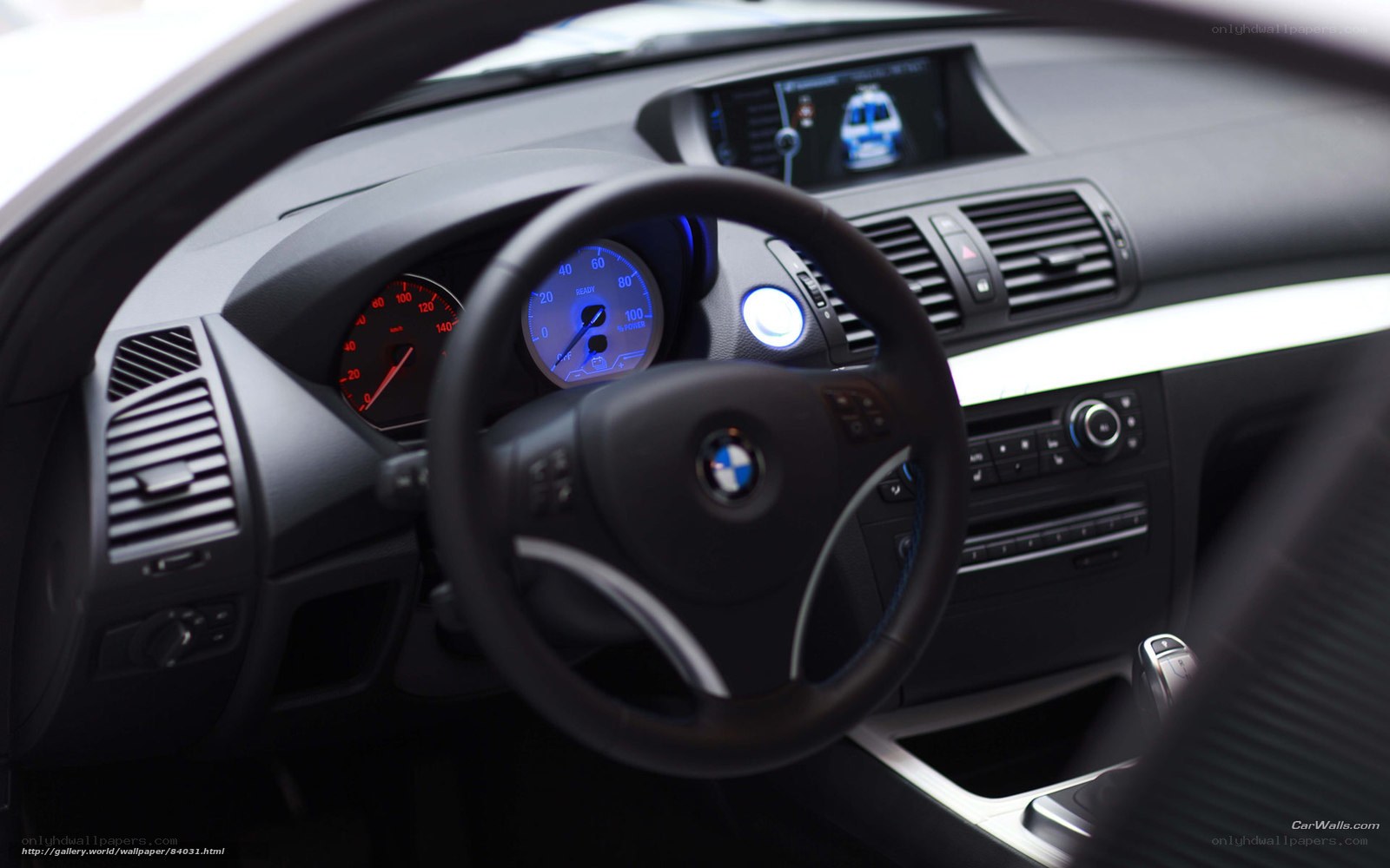 BMW car interior dashboard
