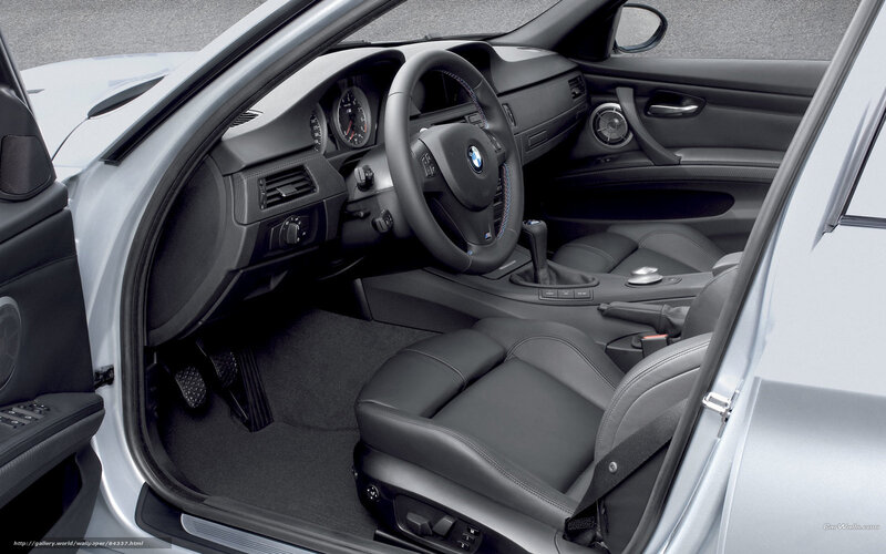BMW car interior view