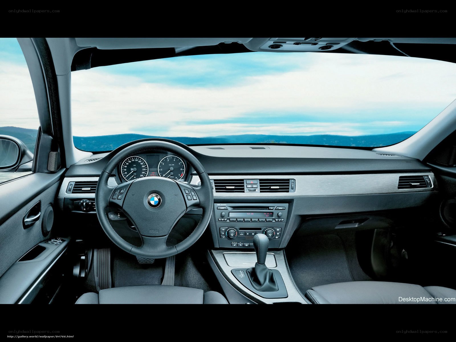 BMW car interior view