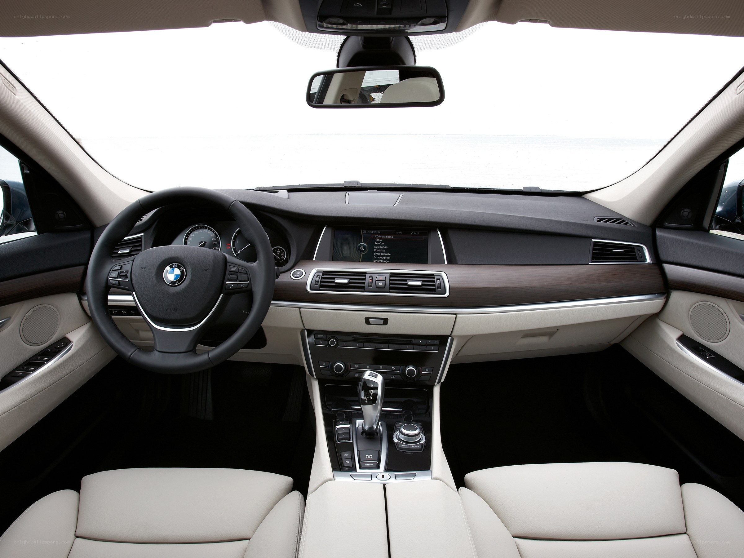 BMW car interior view