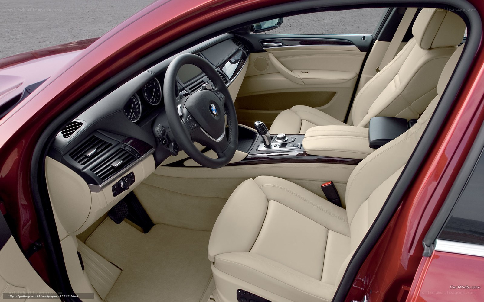 BMW car interior view