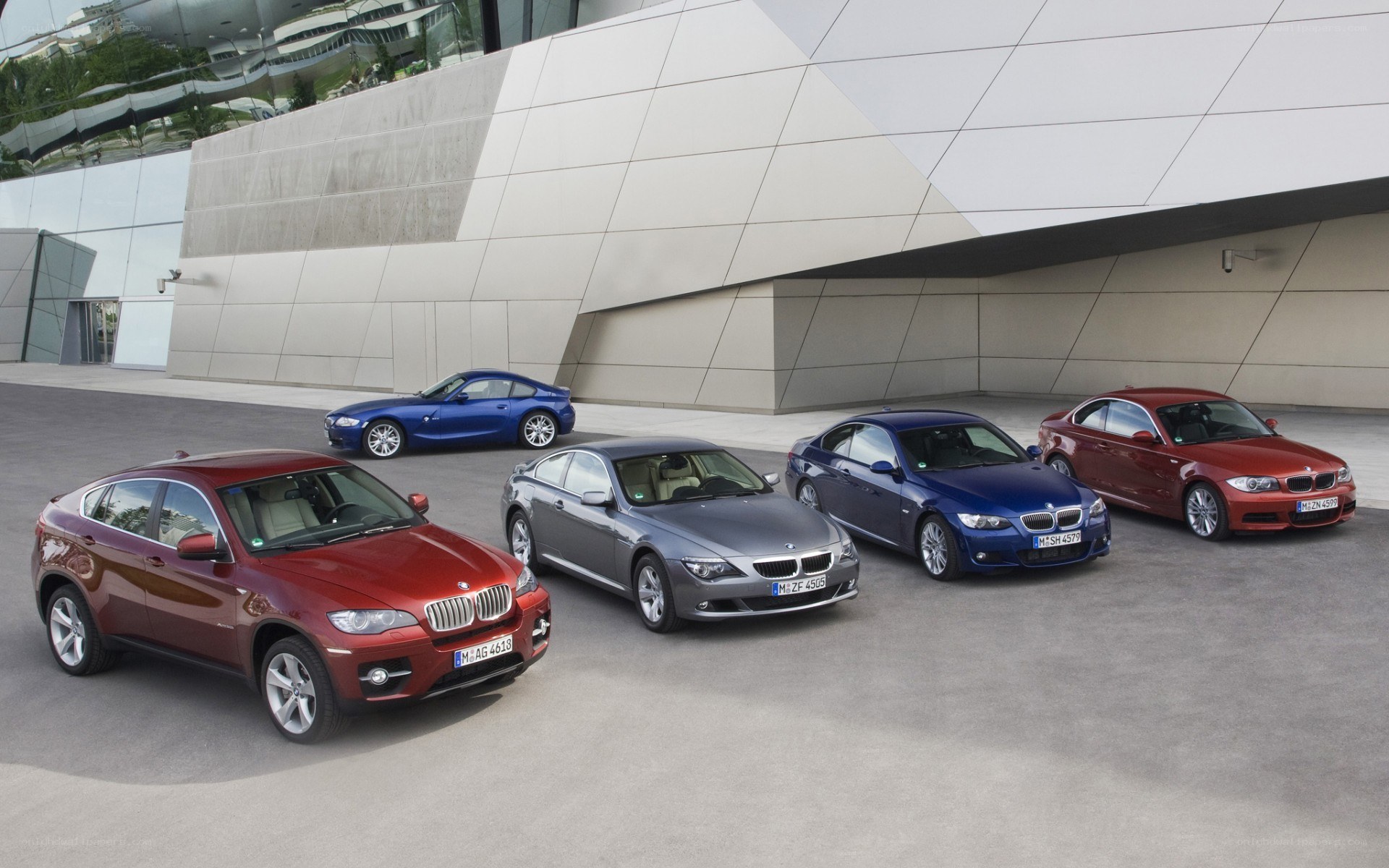 BMW car lineup display