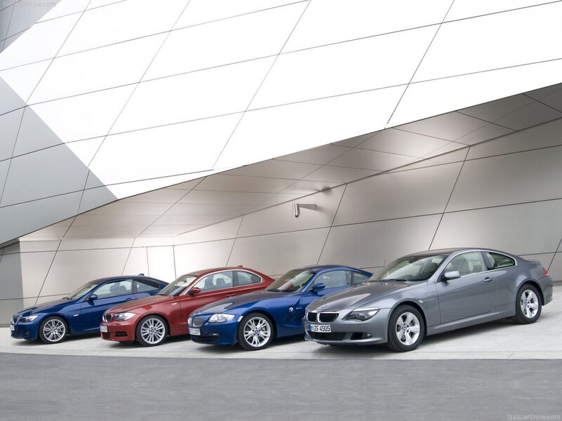BMW car lineup display