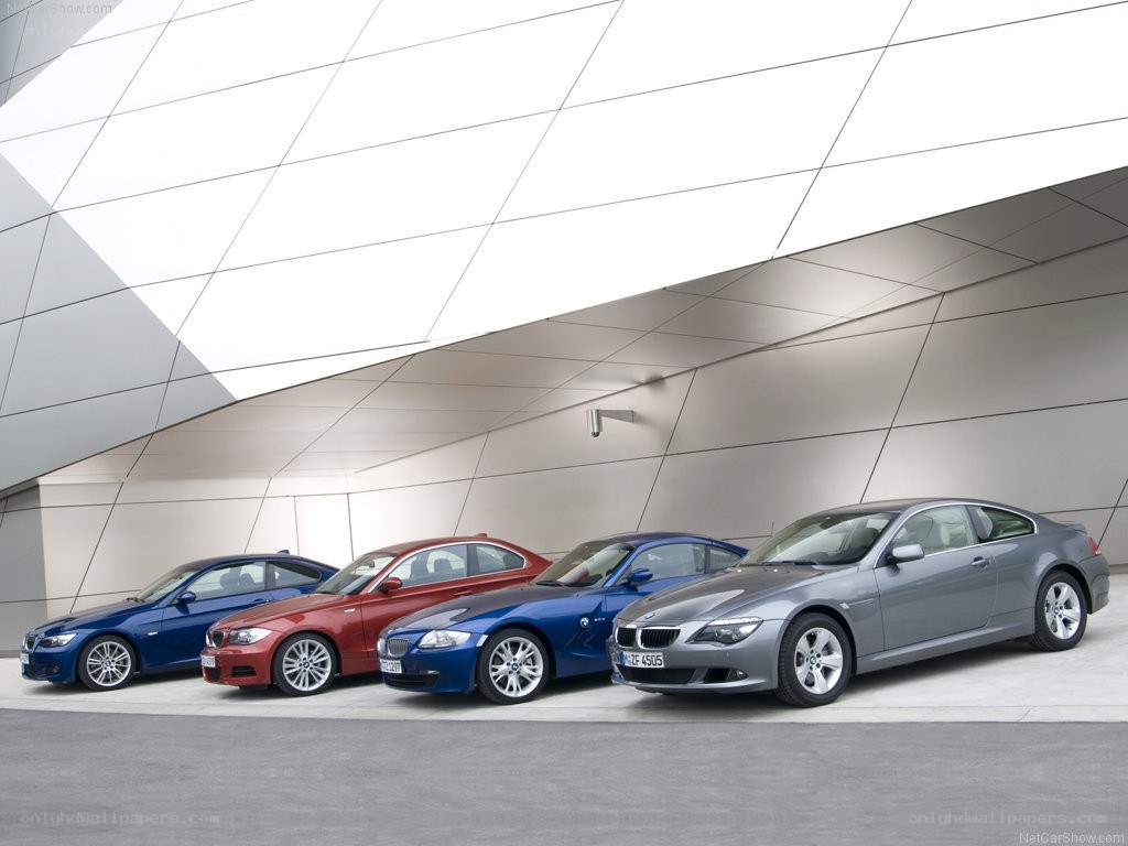 BMW car lineup display